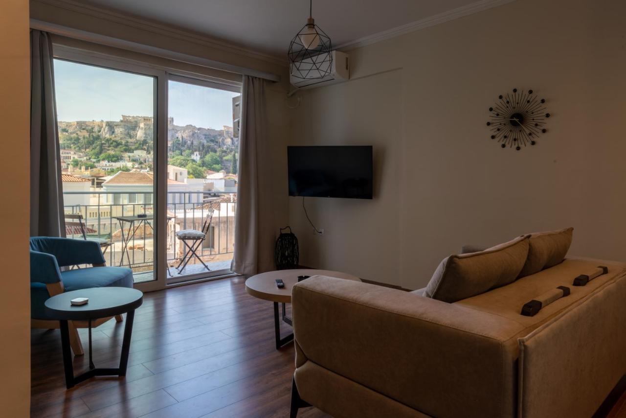 Luxury Apartment Overlooking The Citadel Of Tsakas Athen Exterior foto